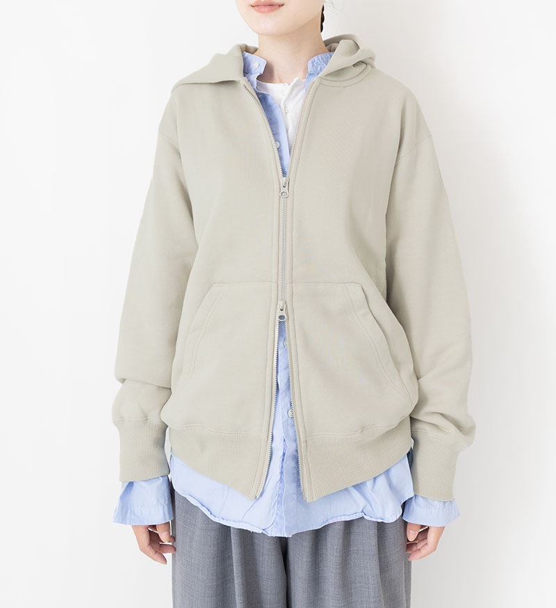 VCC-518U<br>ユニセックスジップアップフードスウェット