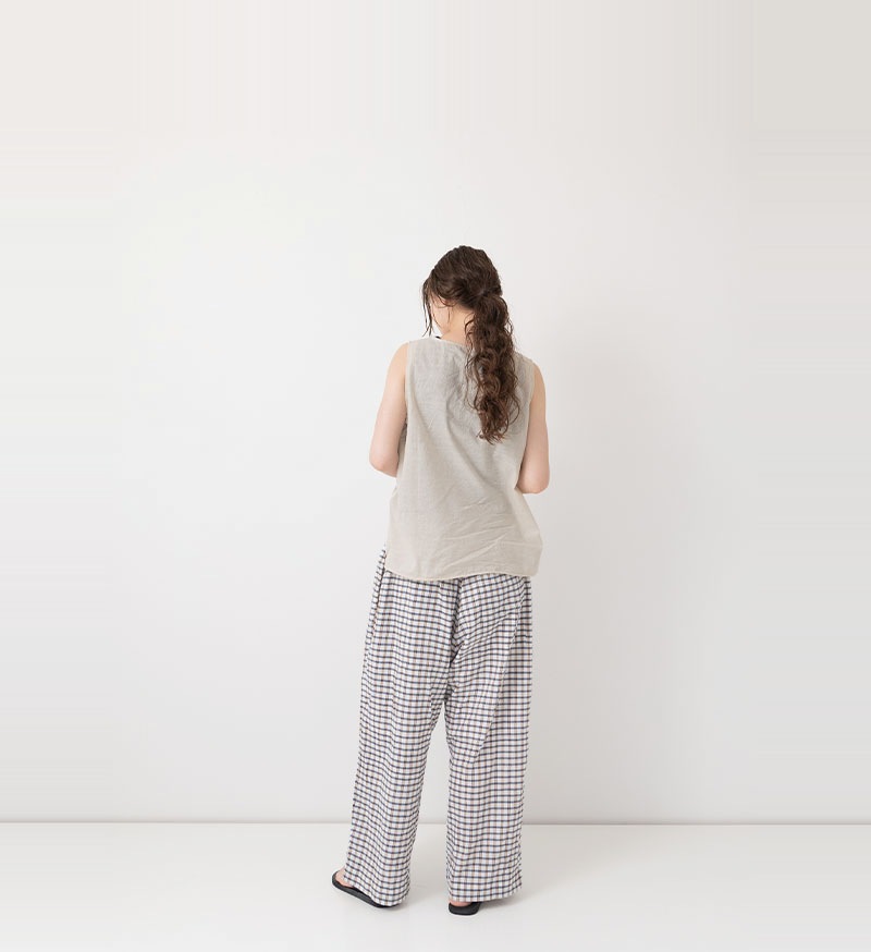 《Veritecoeur Shop & online shop 限定》<br>SP-014<br>CHECK PANTS