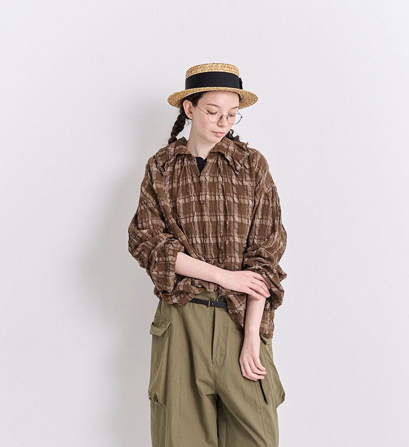 VC-2825<br>Favorite チェックブラウス
