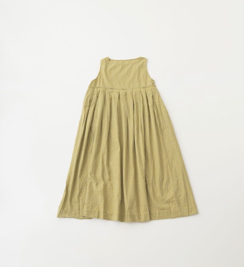《Veritecoeur Shop & online shop 限定》<br>SP-015<br>CHECK SLEEVELESS DRESS