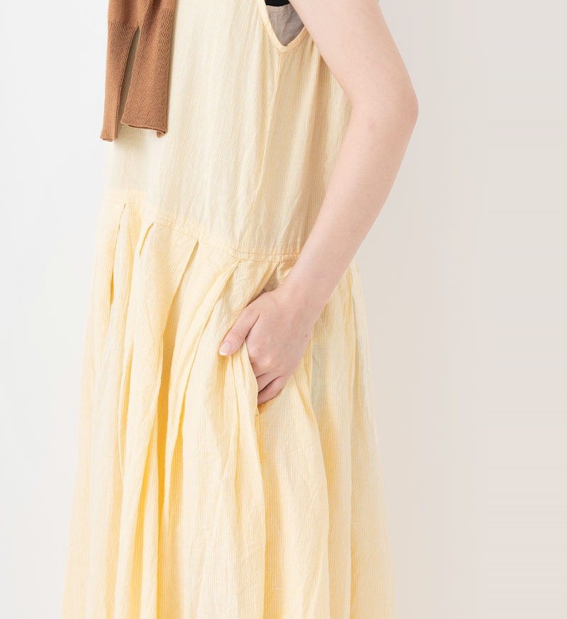 《Veritecoeur Shop & online shop 限定》<br>SP-020<br>STRIPE SLEEVELESS ONE PIECE