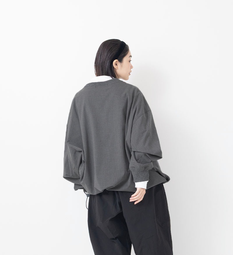 VC-2777Uユニセックスドローストリングプルオーバー