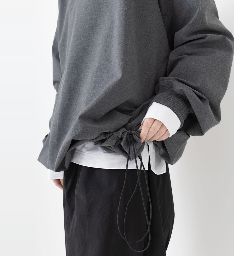 VC-2777Uユニセックスドローストリングプルオーバー