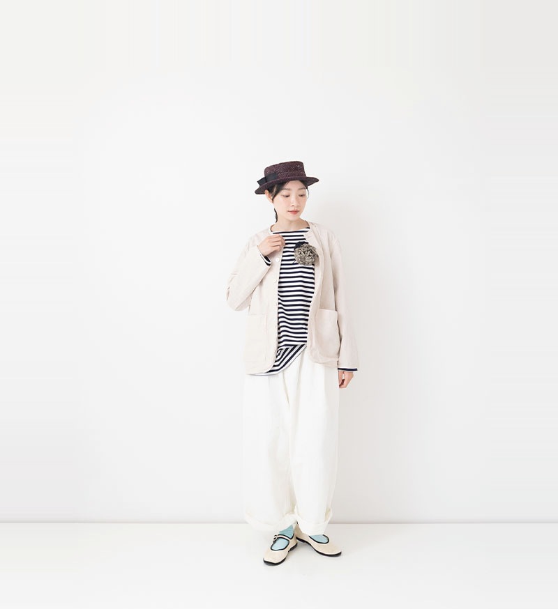 Veritecoeur_Ligne<br>NT-130<br>ボーダーカットソー