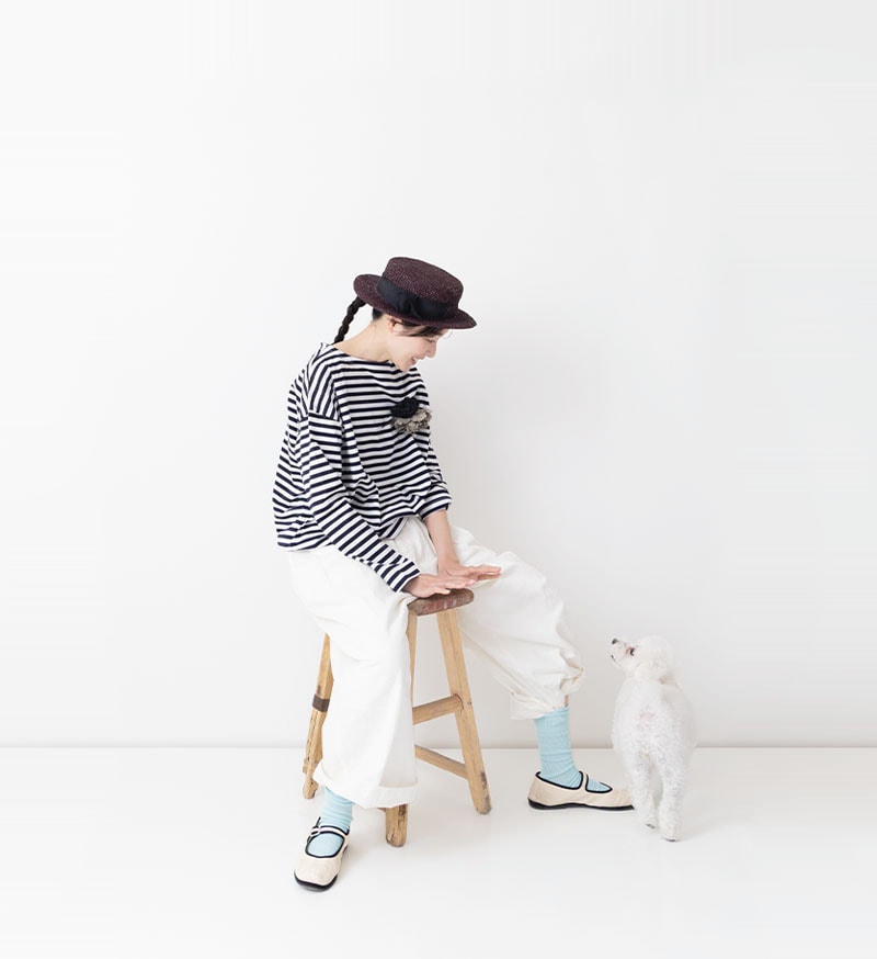 Veritecoeur_Ligne<br>NT-130<br>ボーダーカットソー