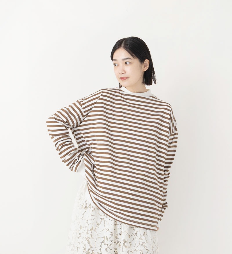 Veritecoeur_Ligne<br>NT-130<br>ボーダーカットソー - FEATURE
