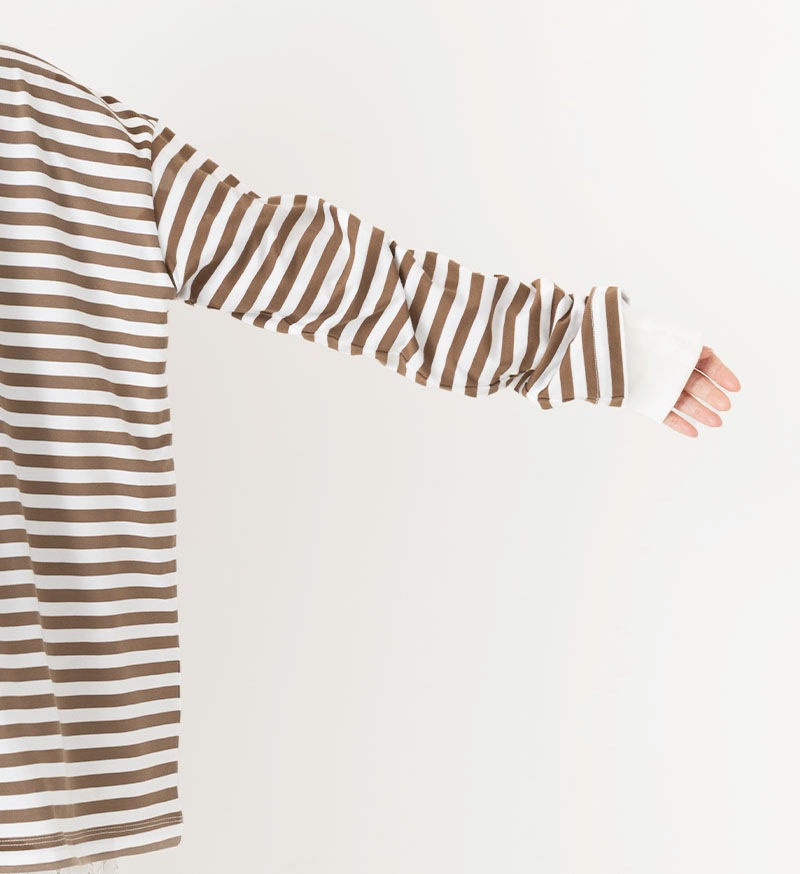 Veritecoeur_Ligne<br>NT-130<br>ボーダーカットソー