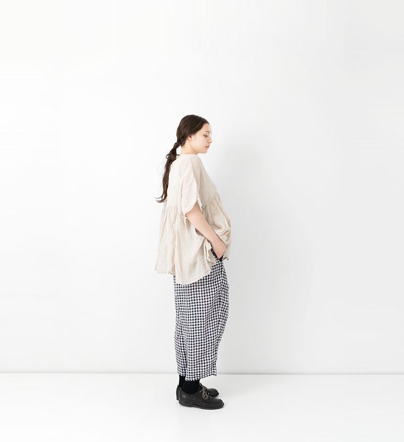 VC-2832<br>ギンガムチェックヨークパンツ