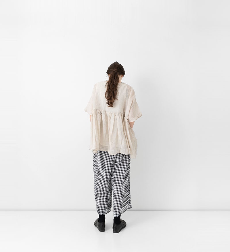 VC-2832<br>ギンガムチェックヨークパンツ