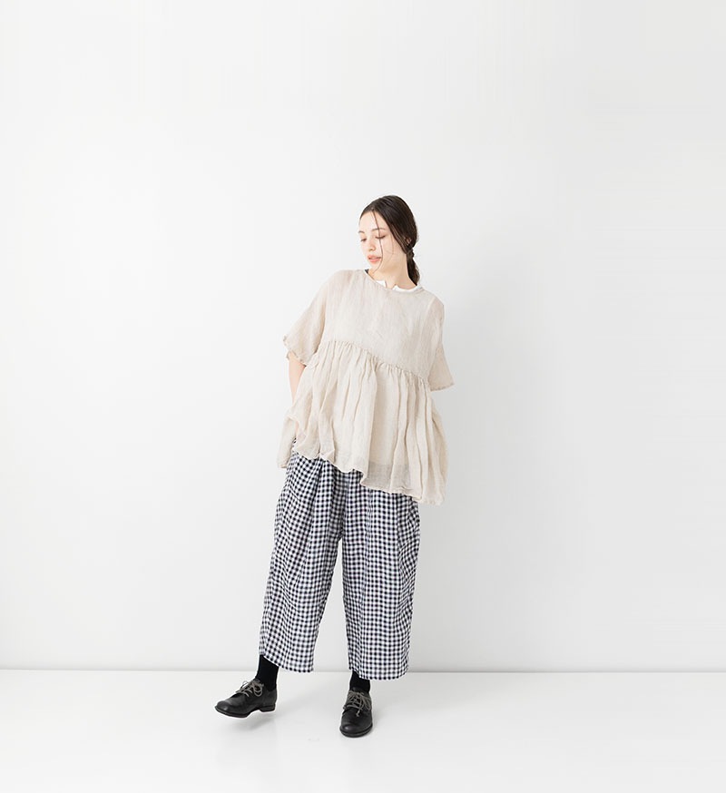 VC-2832<br>ギンガムチェックヨークパンツ