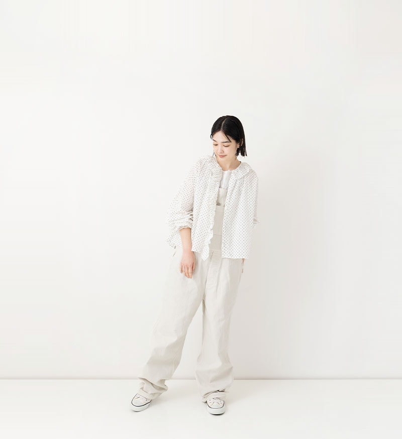 LTD-201<br>ドットフリルブラウス