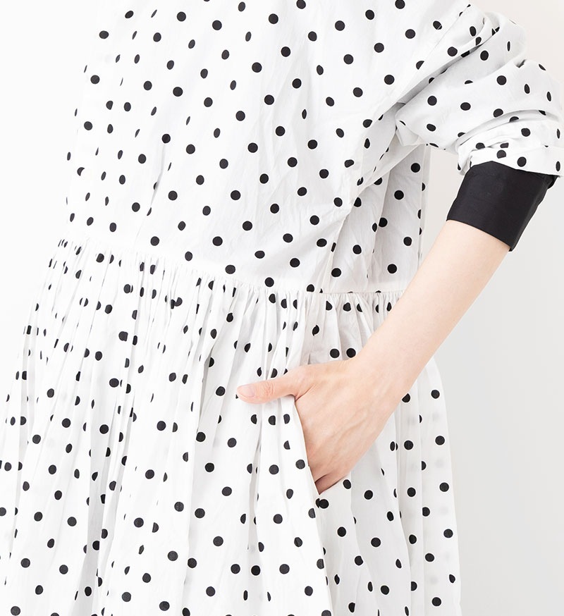 ※Veritecoeur online 限定※<br>NT-123<br>切替ギャザーワンピース