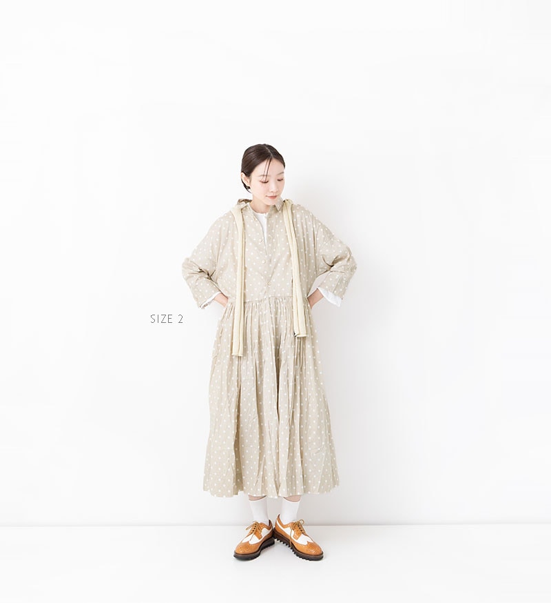 Veritecoeur ヴェリテクール　ギャザーリボン ワンピース　ベージュ アプトマガジン | セレクトショップ・アプトのブログマガジン
