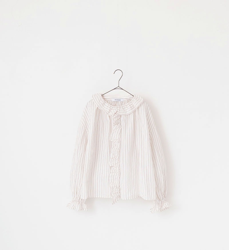 LTD-203<br>ストライプフリルブラウス