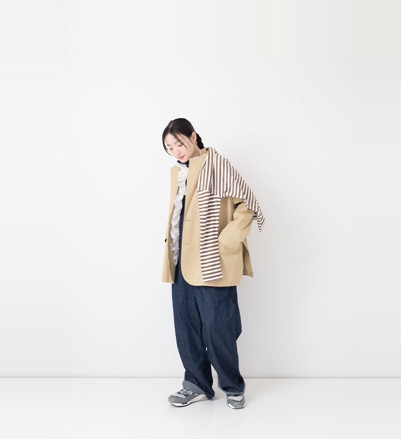 LTD-203<br>ストライプフリルブラウス