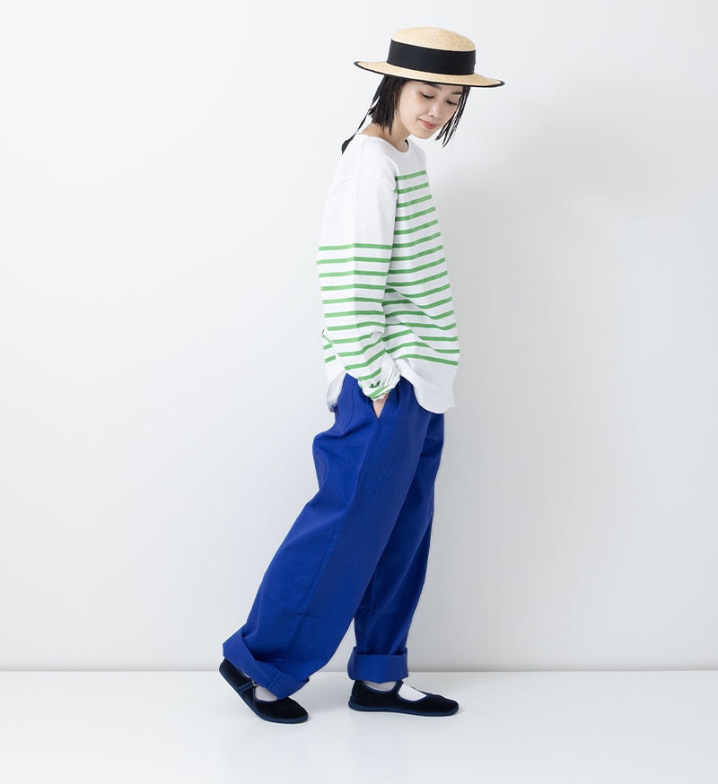 【美品】BRIEFING カルビコベーシックパンツ CAMBIO(カンビオ)】 Heritage Hickory Stripe Distressed Pants