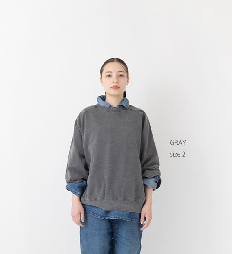 VCC-532<br>Pigment dyeing ミニ裏毛プルオーバー - COLLECTION