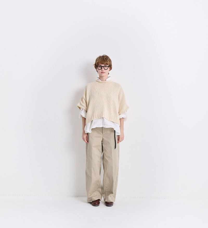véritécœur ベージュ チノパン VC-2837<br>イージーチノパンツ - COLLECTION - Veritecoeur(ヴェリテ