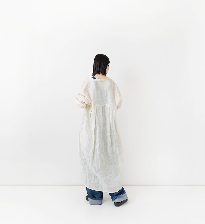 《FLAGSHIP STORE》&《ONLINE STORE》<br>VC-2810A<br>リネンスキッパーワンピース