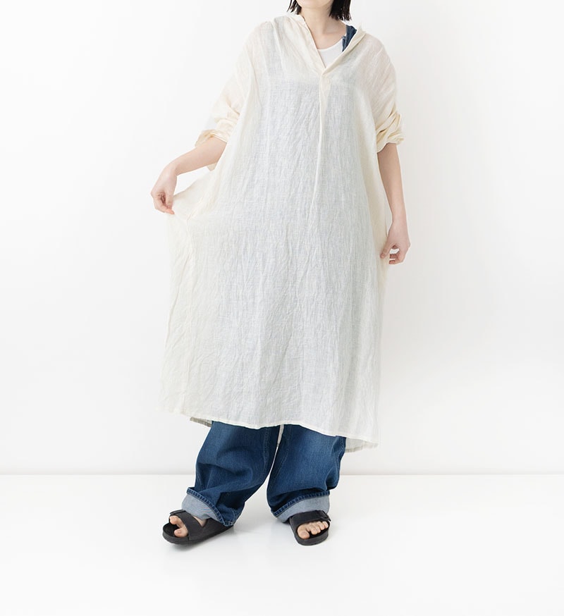 《FLAGSHIP STORE》&《ONLINE STORE》<br>VC-2810A<br>リネンスキッパーワンピース