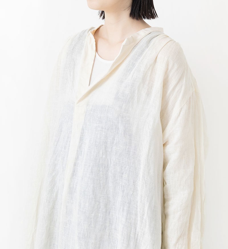 《FLAGSHIP STORE》&《ONLINE STORE》<br>VC-2810A<br>リネンスキッパーワンピース