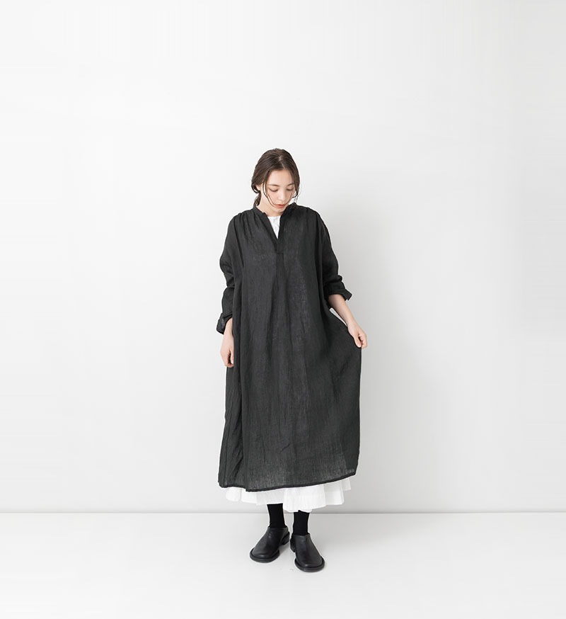 VC-2810A<br>リネンスキッパーワンピース - COLLECTION - Veritecoeur