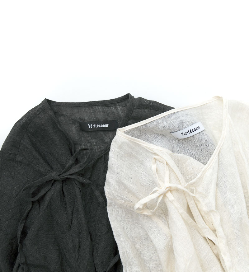 《FLAGSHIP STORE》&《ONLINE STORE》<br>VC-2831A<br>リネンカシュクールブラウス