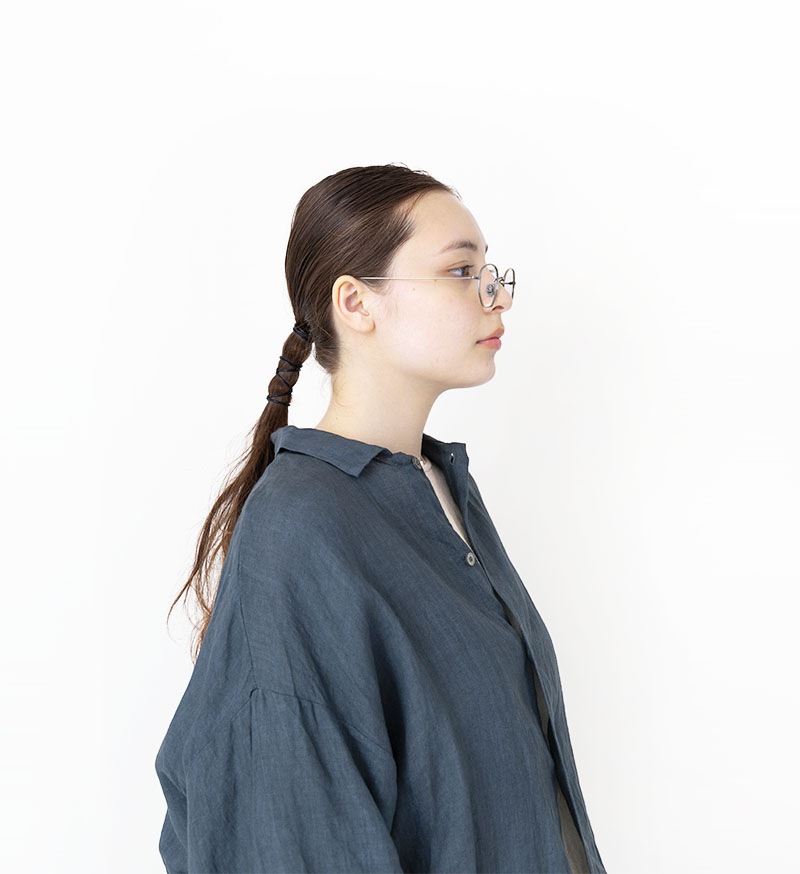 VC-2840<br>墨染めリネンシャツジャケット - COLLECTION - Veritecoeur