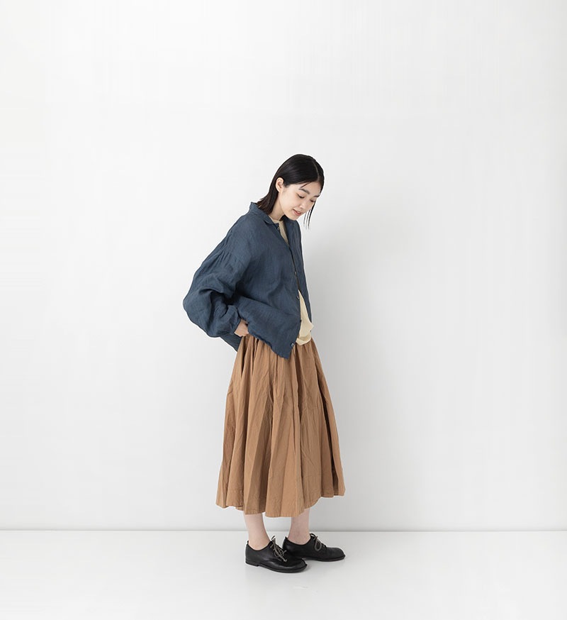 ☆VC-2840<br>墨染めリネンシャツジャケット - COLLECTION