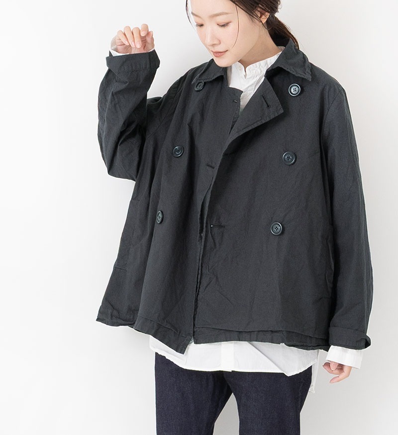 新品　Veritecoeur　 ヴェリテクール　ダブルボタンコート ST102 ST-102<br>ダブルボタンショートコート - BASIC - Veritecoeur