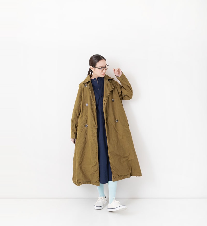 【新品】ts(s) Super 100's Wool ダブルコート Olive 4573617944174cl_33?$VS_1500$