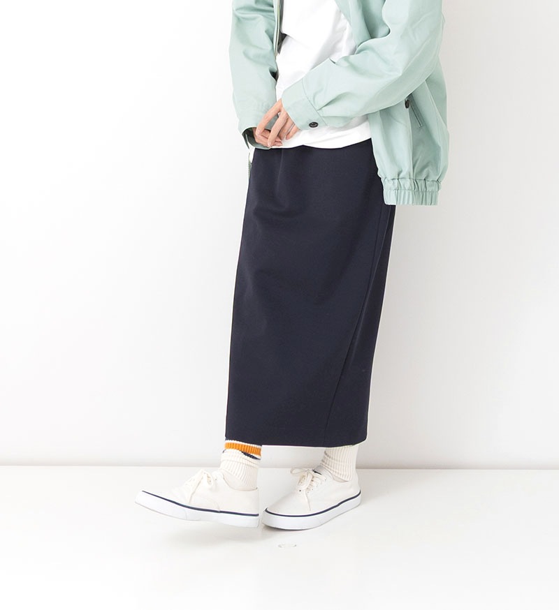 Veritecoeur Relax Jersey Skirt スカート Veritecoeur LTD-138 リラックスジャージースカート Black
