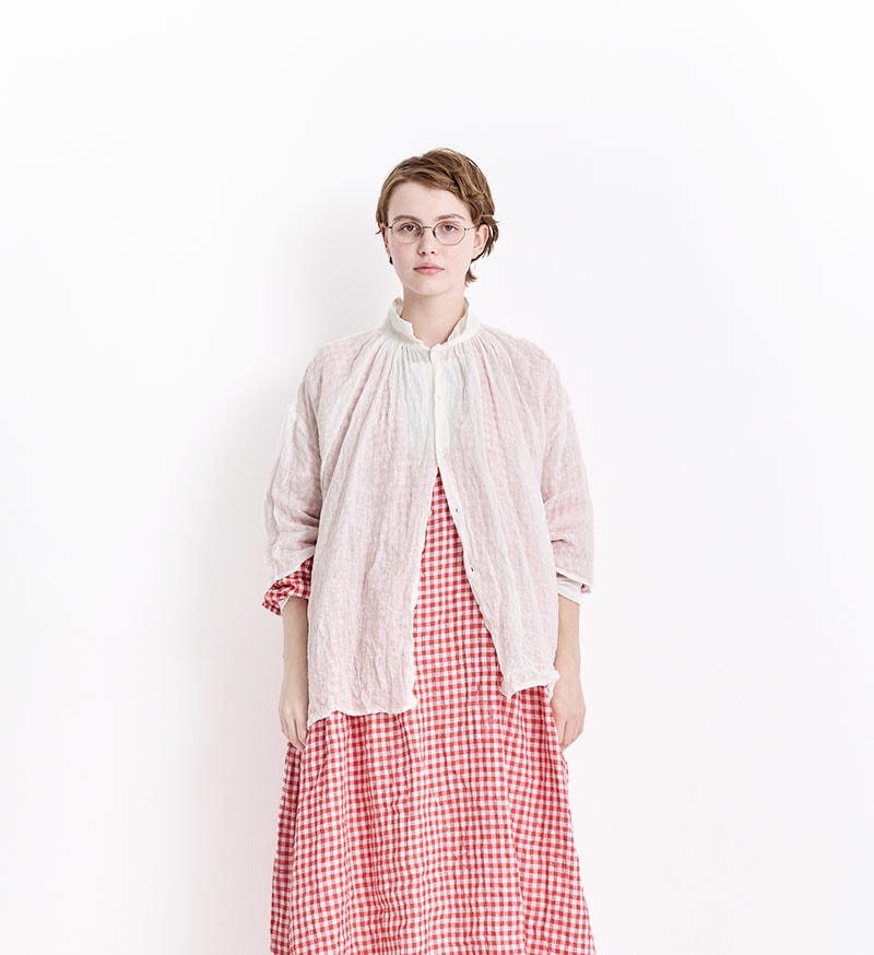 VC-2842<br>リネンギャザーブラウス - COLLECTION - Veritecoeur