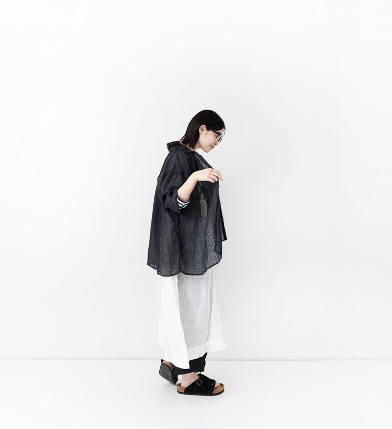 VC-2842<br>リネンギャザーブラウス - COLLECTION - Veritecoeur