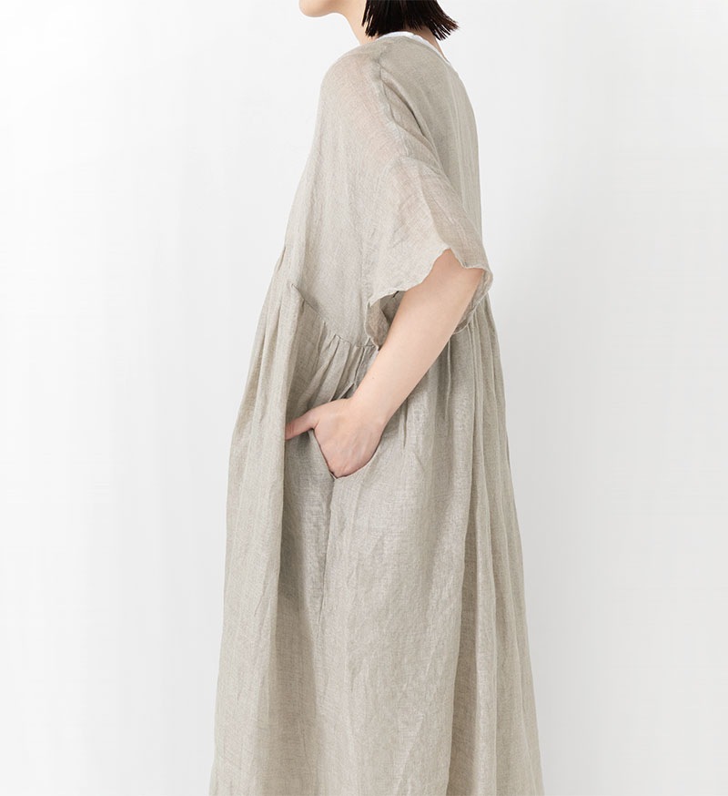 ☆VC-2843<br>リネンギャザーワンピース - COLLECTION - Veritecoeur