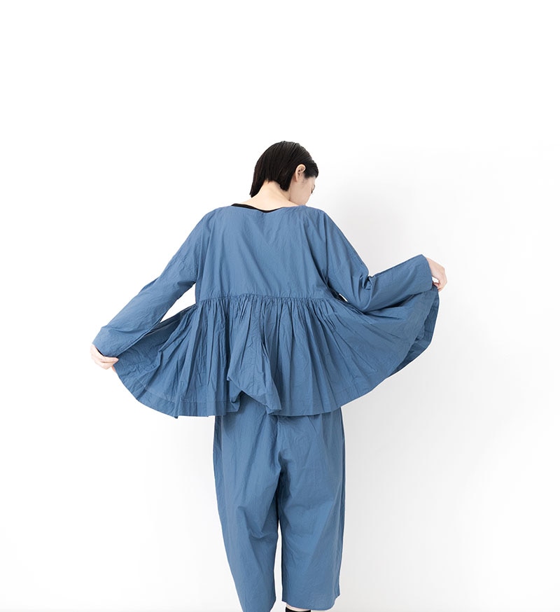 ST-141 ギャザーショートチュニック - BASIC - Veritecoeur(ヴェリテ