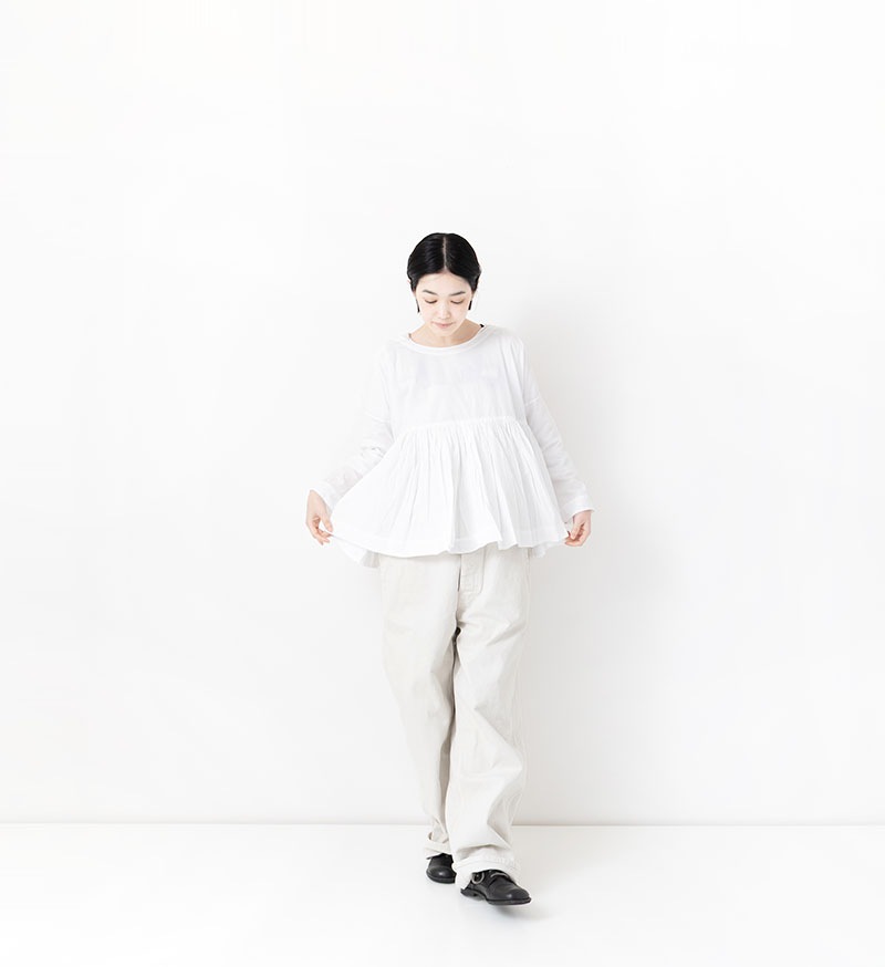ST-141 ギャザーショートチュニック - BASIC - Veritecoeur(ヴェリテ