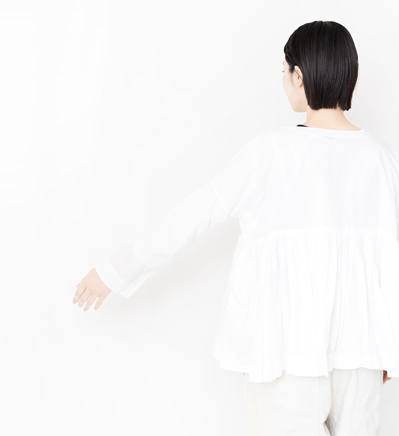 ST-141 ギャザーショートチュニック - BASIC - Veritecoeur(ヴェリテ