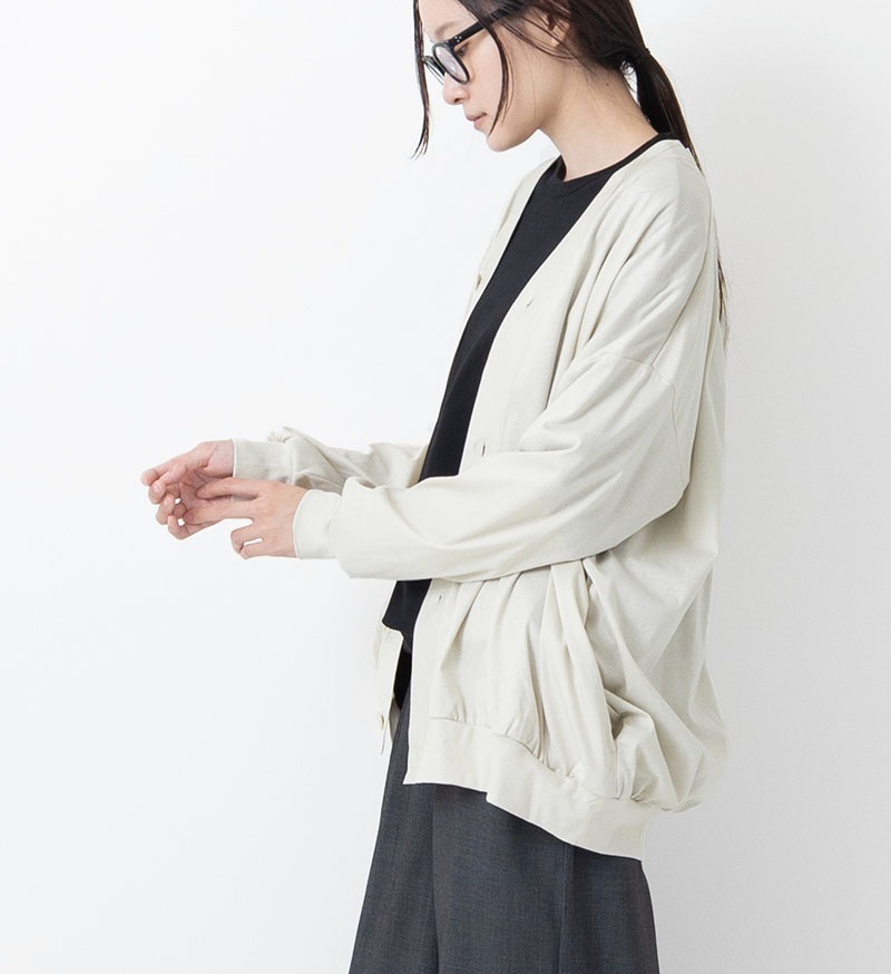 LTD-082 シルケットVネックカーディガン