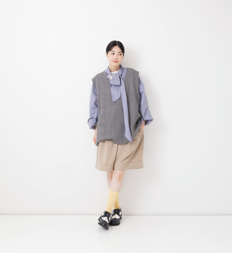 ★LTD-129<br>Cashmere V-Necked Vest