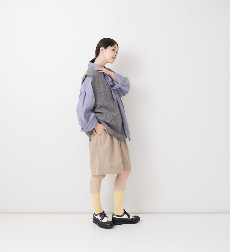 ★LTD-129<br>Cashmere V-Necked Vest