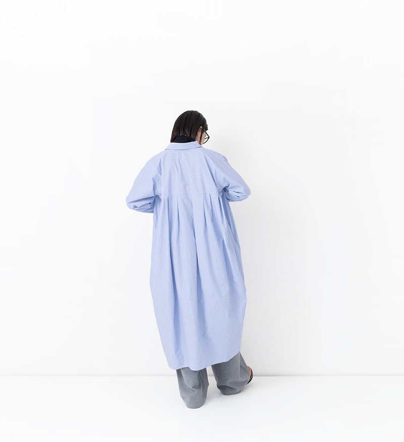 VC-2789<br>ストライプコクーンワンピース