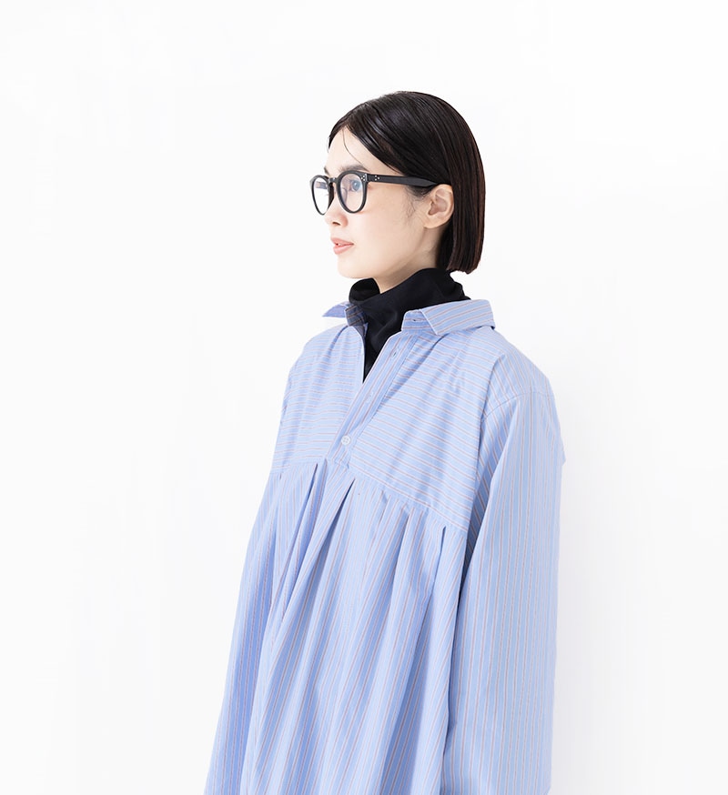 VC-2789<br>ストライプコクーンワンピース