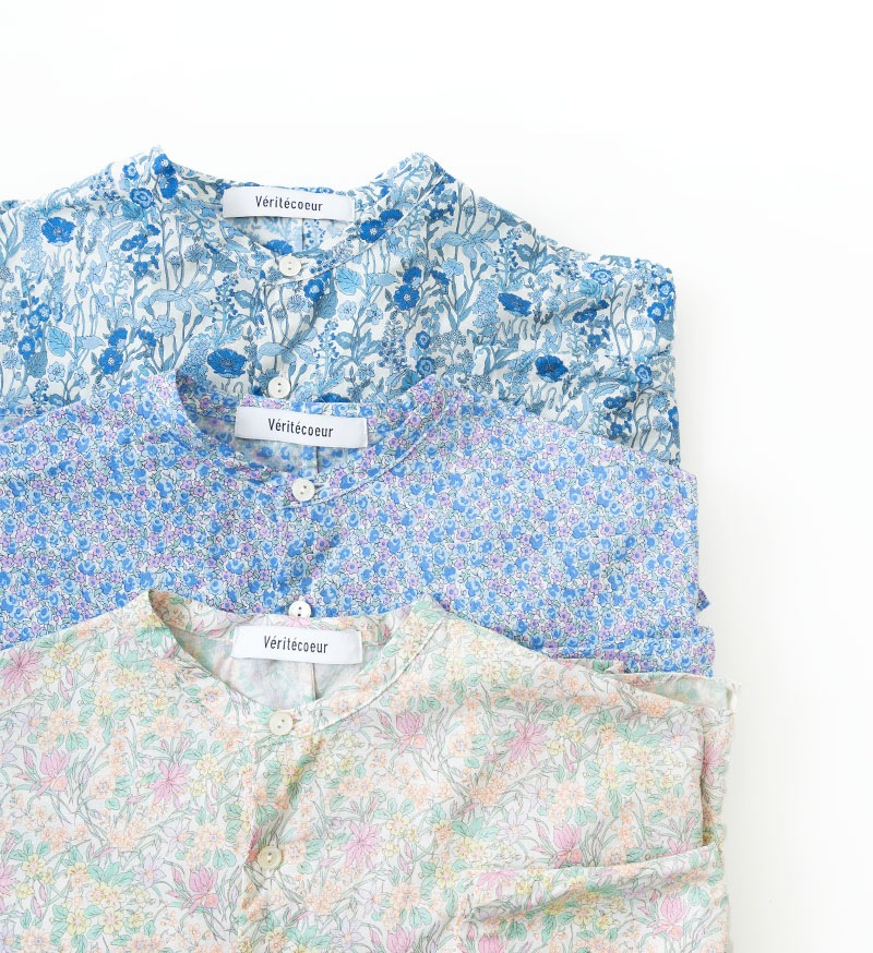 VC-2847<br>LIBERTY PRINT シャツブラウス - COLLECTION - Veritecoeur