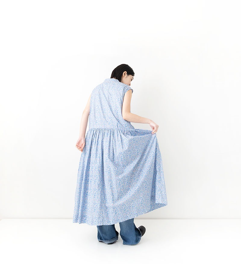VC-2848<br>LIBERTY PRINT ノースリーブワンピース