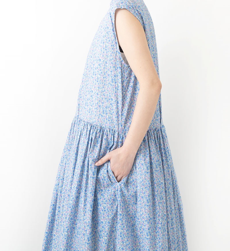 VC-2848<br>LIBERTY PRINT ノースリーブワンピース