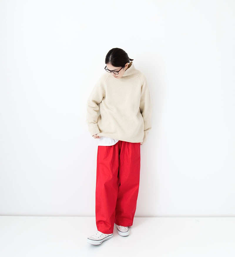 Veritecoeur コットンナイロン ストレートパンツ VC-2530U SALE】<br>VC-2530U<br>コットンナイロンストレートパンツ - Back