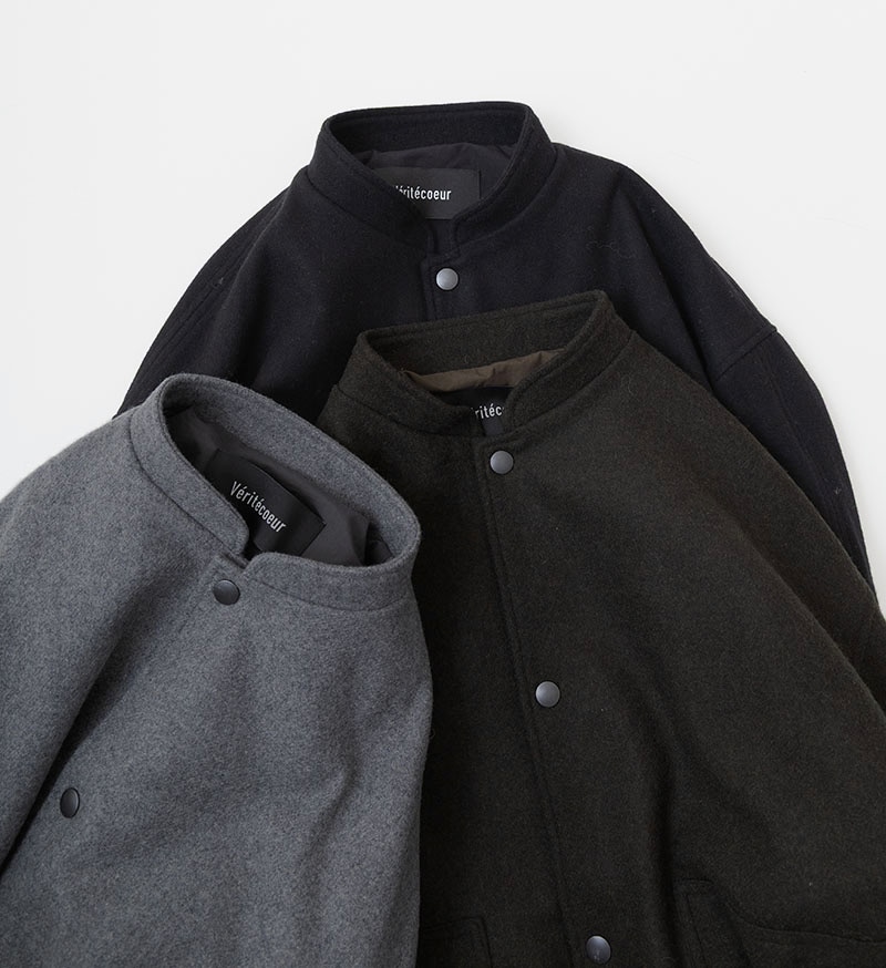 【美品】 Veritecoeur スタンドカラー コーデュロイ ブルゾン フリー VC-2791<br>ウールフラノブルゾン - COLLECTION - Veritecoeur