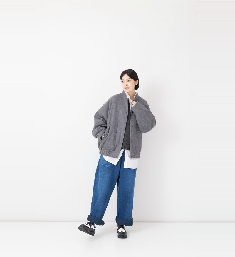 VC-2791<br>ウールフラノブルゾン - COLLECTION - Veritecoeur