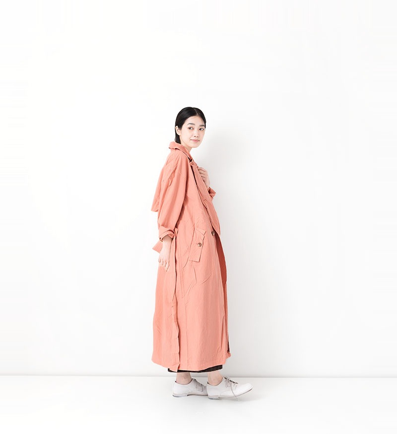 Véritécœur オレンジ トレンチコート ☆【SALE】<br> NT-072<br>トレンチコート - Back Number Sale